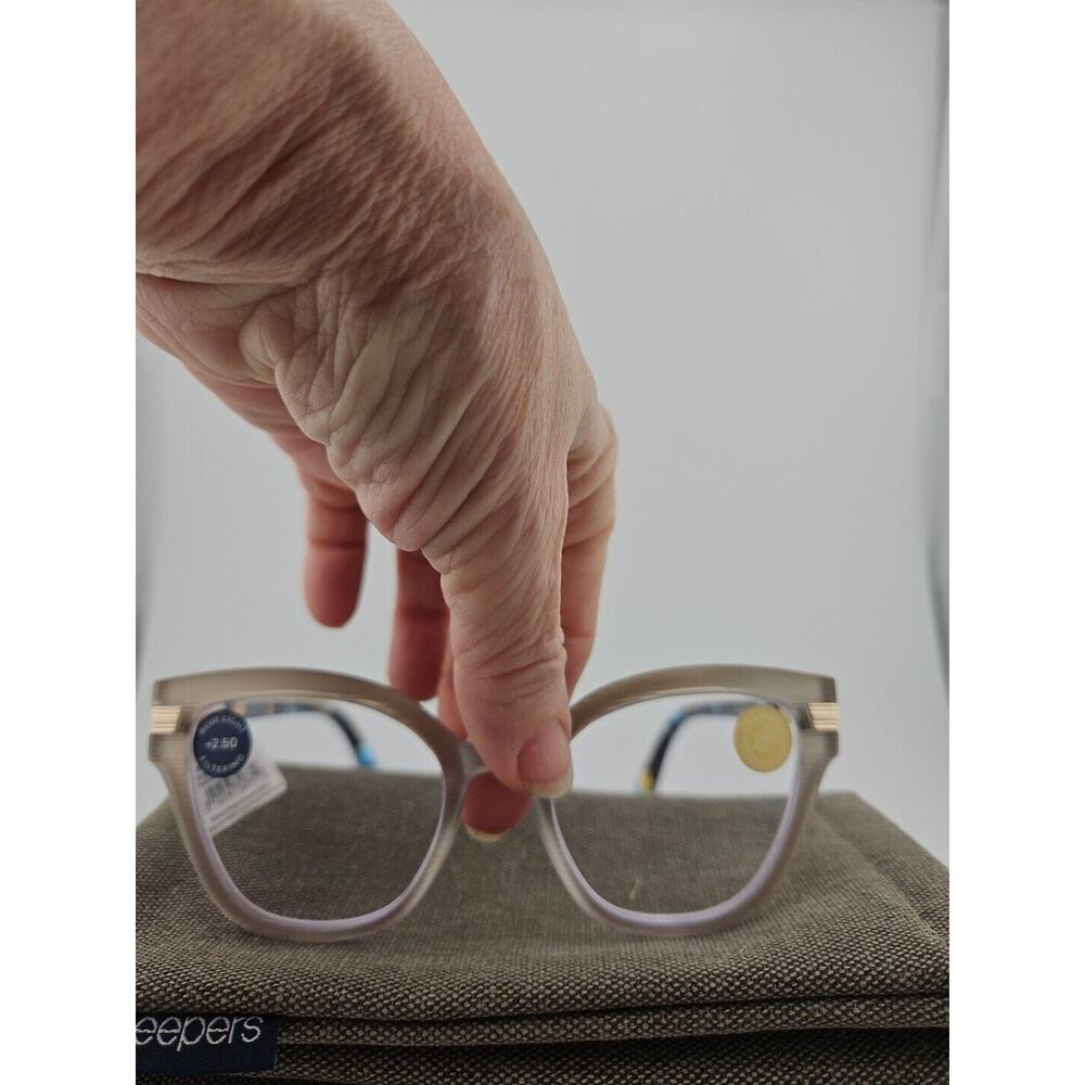 Peepers Marquee 2.50 With Blue Light Filtering Brand New Frost/ Blue Quartz New